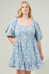 Moonflower Eyelet Evy Sweetheart Mini Dress Curve